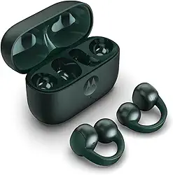 Fone de ouvido Sem Fio Motorola Moto Buds Loop by Bose - Bluetooth, uso confortável com clipe, open-ear, OWS - Verde