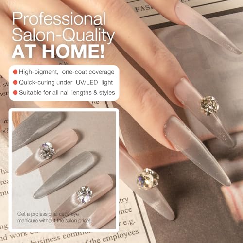 Cat Eye Gel Nail Polish with Magnet Stick - Save with Code AUQES27X - Image 5