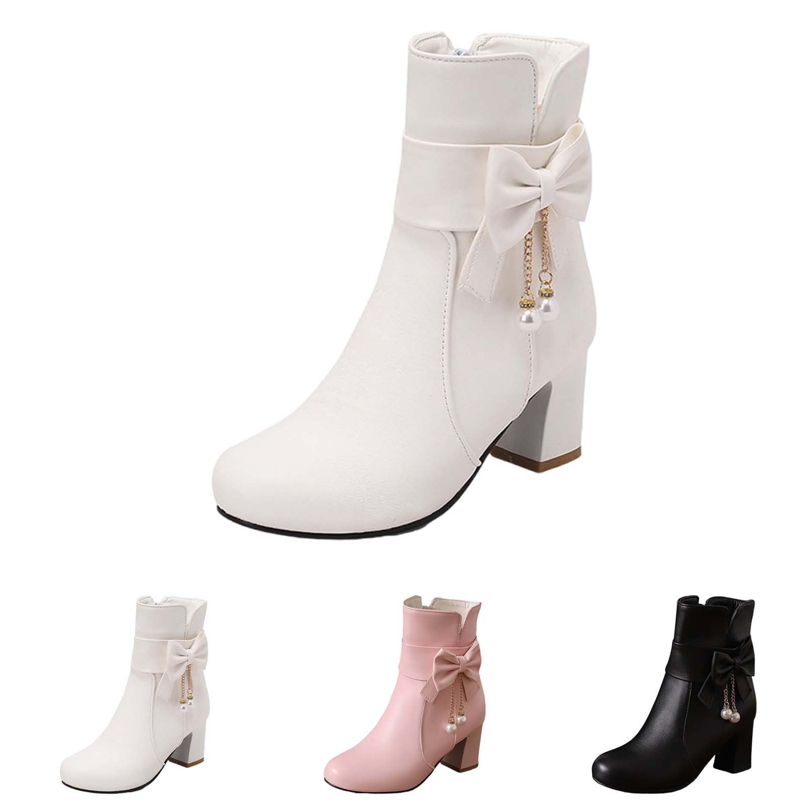 Bottines pour femme avec talon, bottes élégantes pour femme, bottes d'hiver tendance, bottes courtes à talons hauts, bottines avec fermeture éclair, chaussures de fête de mariage, bottes à