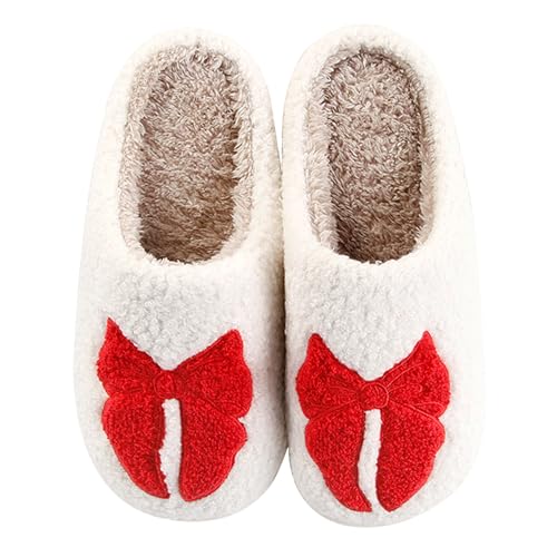 Image of Halloween Pumpkin Slippers for Womens Mens Cute Cartoon Slippers Plush Warm Memory Foam Shoes
