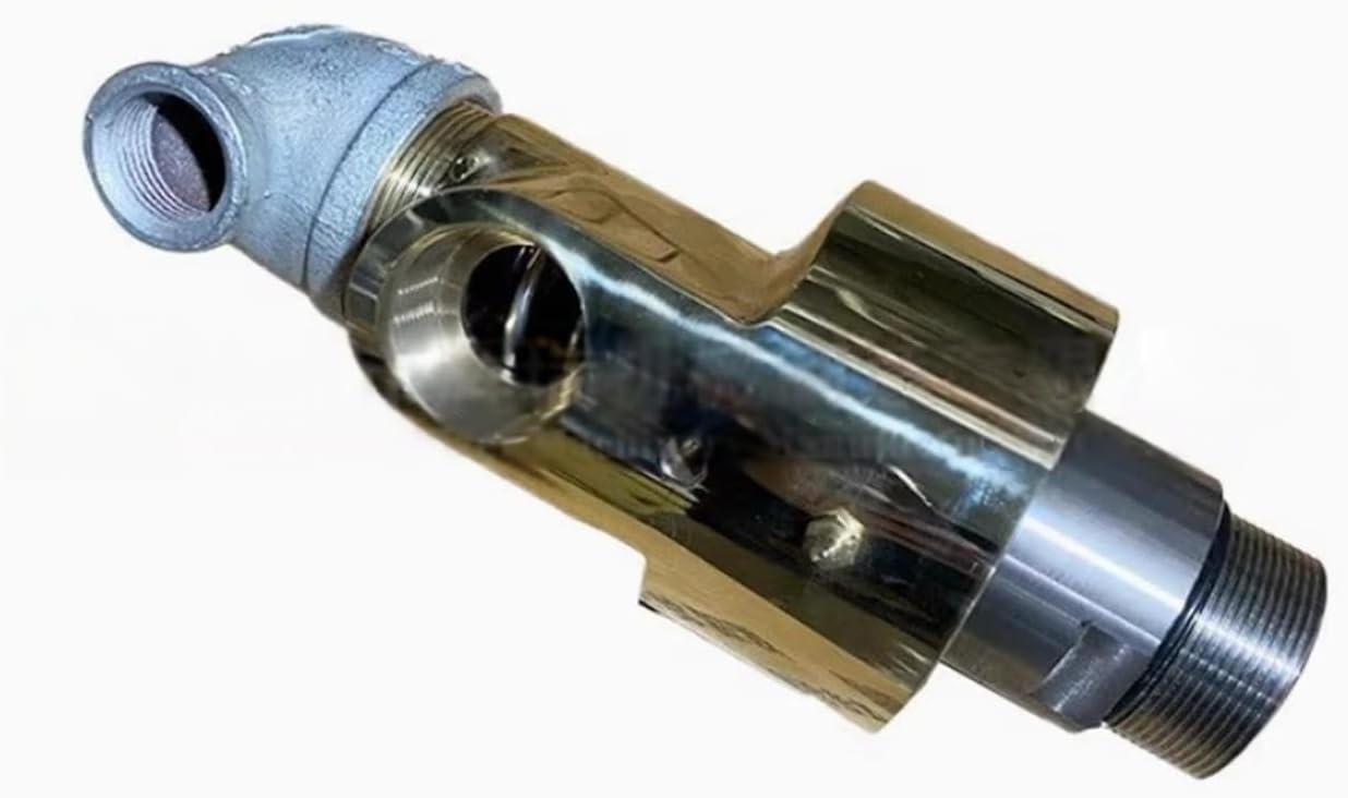 HS-GF40-20 1-1/2"-3/4" Two-Way Left/Right-Hand Thread Steam Rotating Joint Cooling Water Rotary Connector Brass Swivel Fitting(Right Thread,Cold Water (50C))