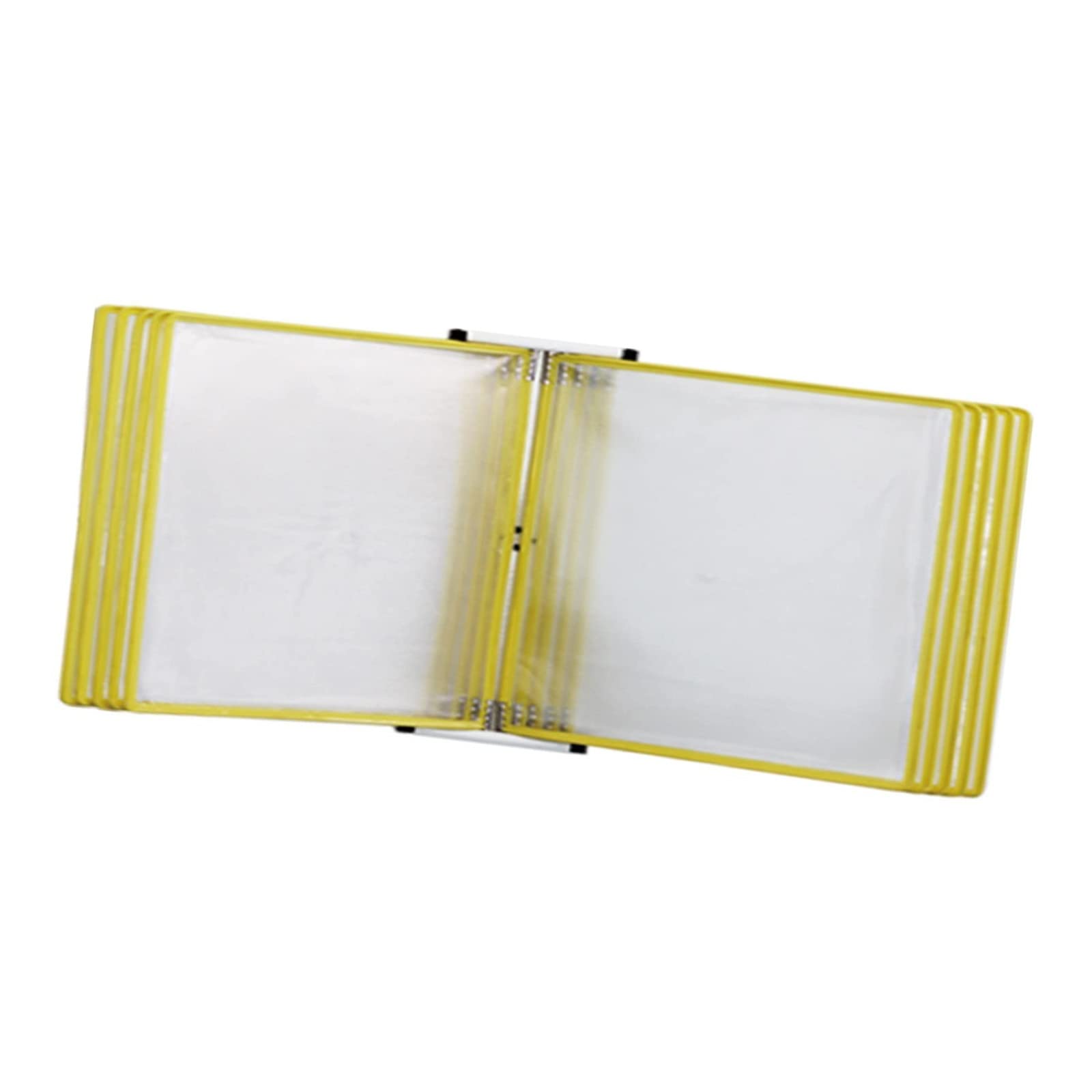 YNIYUJKL Desktop Reference Organizer Wall Mount Catalog Display Rack - Wall Document Binder,And Metal Wall Mounted And Display,Yellow