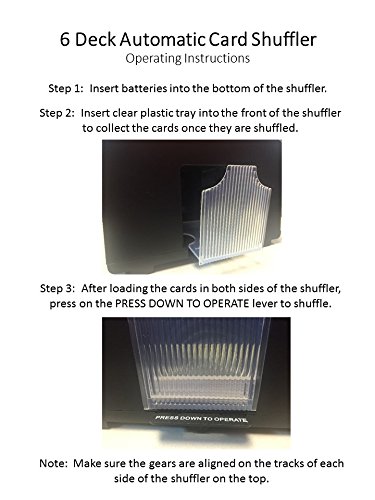 Automatic Card Shuffler – Battery Operated, 6 Deck Playing Card Dispenser – Game Night Casino Equipment And Accessories By Trademark Poker #TOP5