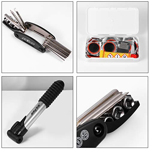 CLISPEED Kit de Reparo de Pneu de Bicicleta Kit de Reparo Mecânico de Bicicleta Portátil Mini Bomba