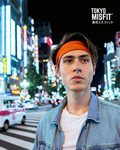 Image of Tokyo Misfit Japanese Headband for Men & Women, Sweat Band (Cube-Red)