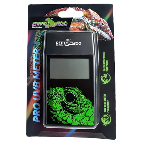REPTI ZOO UVB Index Meter Handheld Reptile Lamp UV Detector, Digital UVB Tester Reptile Accessories for Lamp Bulb Testing
