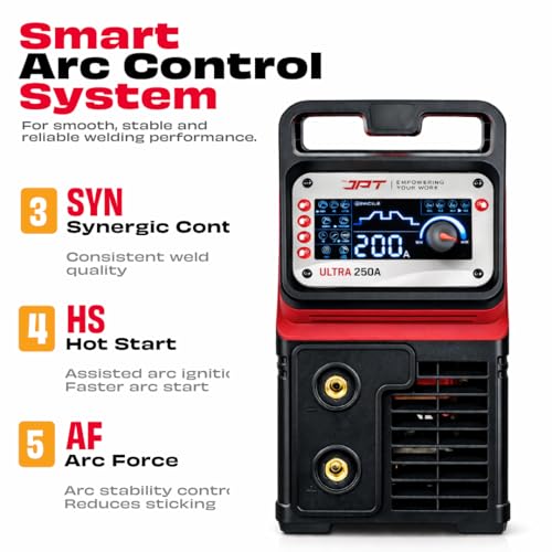 Image of JPT True Output 200A Ultra Heavy Duty MMA Inverter Welding Machine | Lift TIG, Full Digital Display, VRD Safety, Hot Start, Arc Force, Anti-Stick & Fine Tuning Control