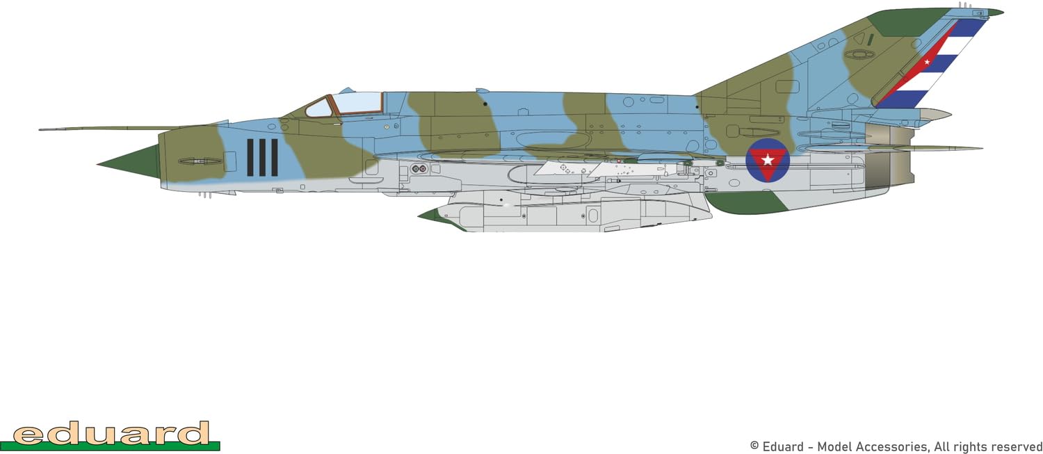 Edualdo 1/72 Profi Pack Repubblica Ceca MiG-21R Letto Pesce Plastica Modello EDU70147 (Aircraft)
