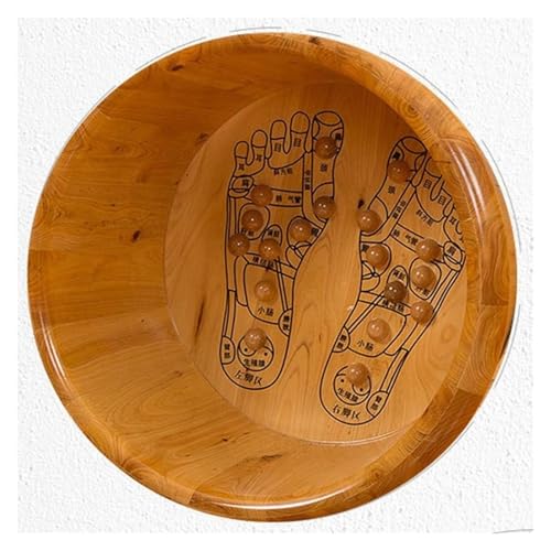 Bañera de madera para pies con tapa, spa en casa miniatura 6