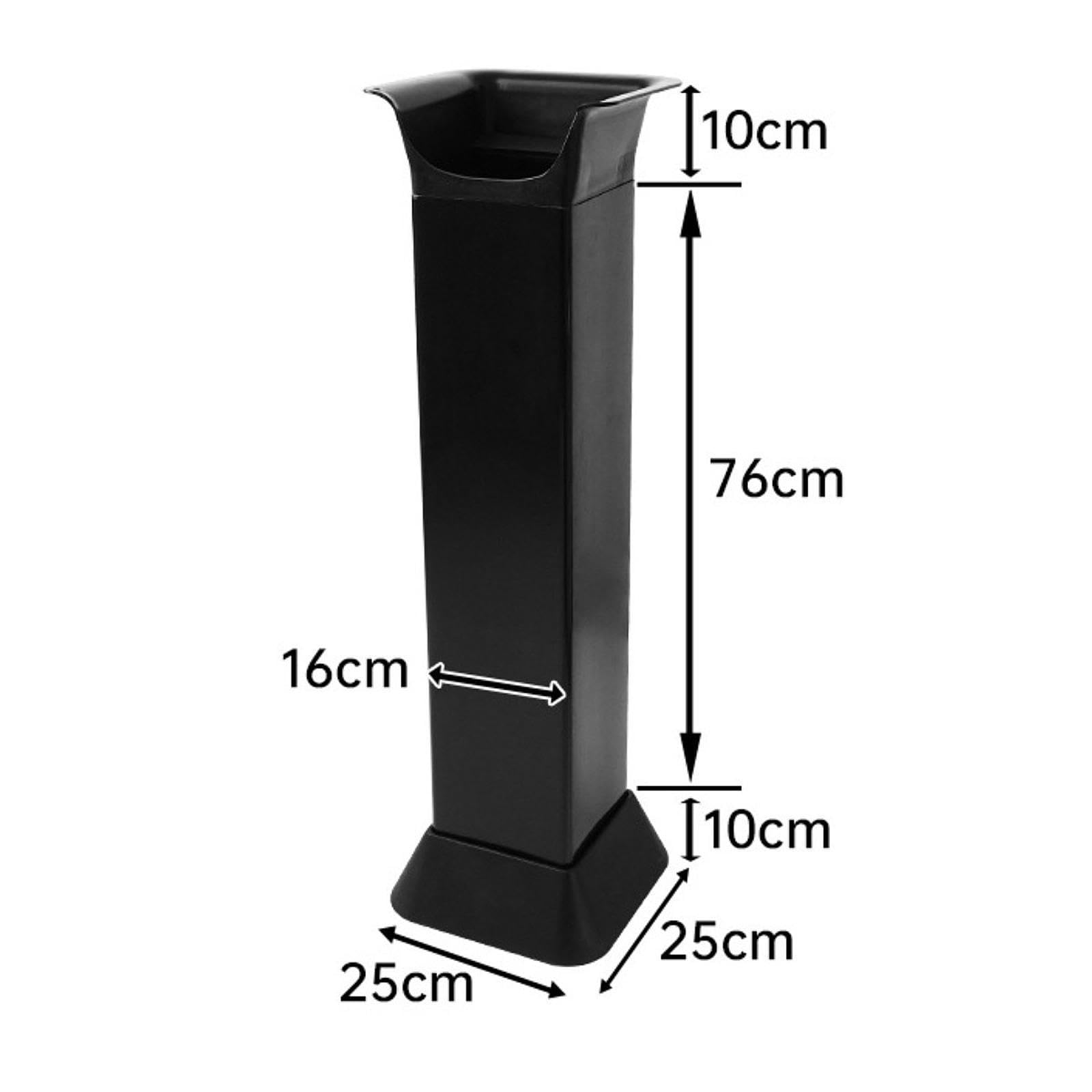 Milageto Recipiente para Café, Cubo para Posos de Café, Caja Recolectora Desmontable, Recipiente de Pie para Cocina, Hogar Y Bar, Negro