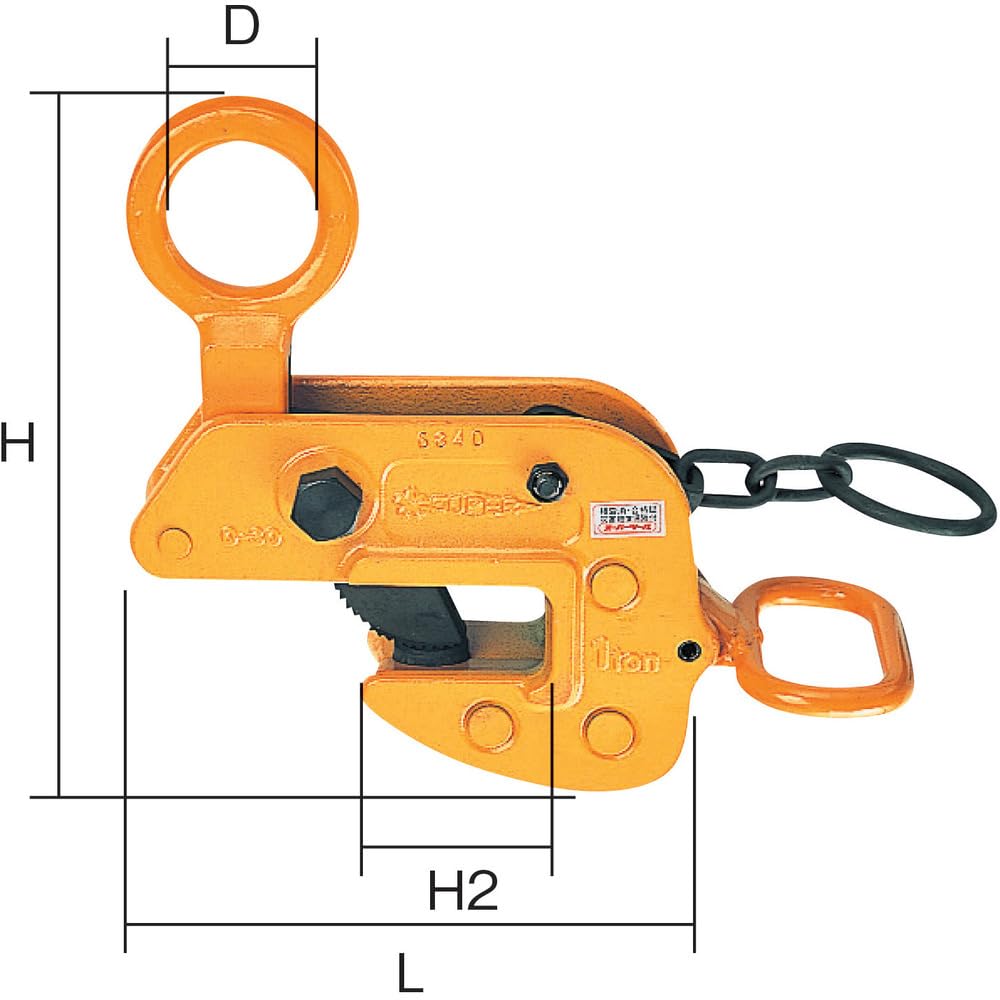 Amazon | スーパー 横吊クランプ(ロックハンドル式) 基本使用荷重1.0t Amazon | スーパー 横吊クランプ(ロックハンドル式) 基本使用荷重1.0t