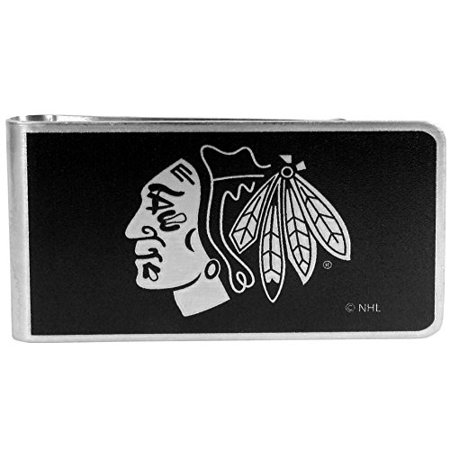 Image of Siskiyou NHL Unisex Black and Steel Money Clip