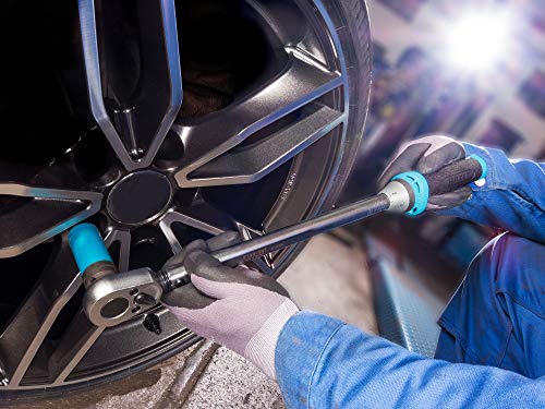 Image of HAZET Torque Wrench 5122-3C,40-200Nm Output: Square 12.5 Mm (1 /2 Inch), Tolerance: 3%, 32 Teeth (Operating Angle 11.25 Degrees) I Reversible Ratchet for Car and Bicycle I 20.43 Inches