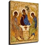 The Holy Trinity By Andrei Rublev Poster Wall Art for Living Room Bedroom Wall Art Printin Wall Decor Gifts (8x12inch-No Framed)