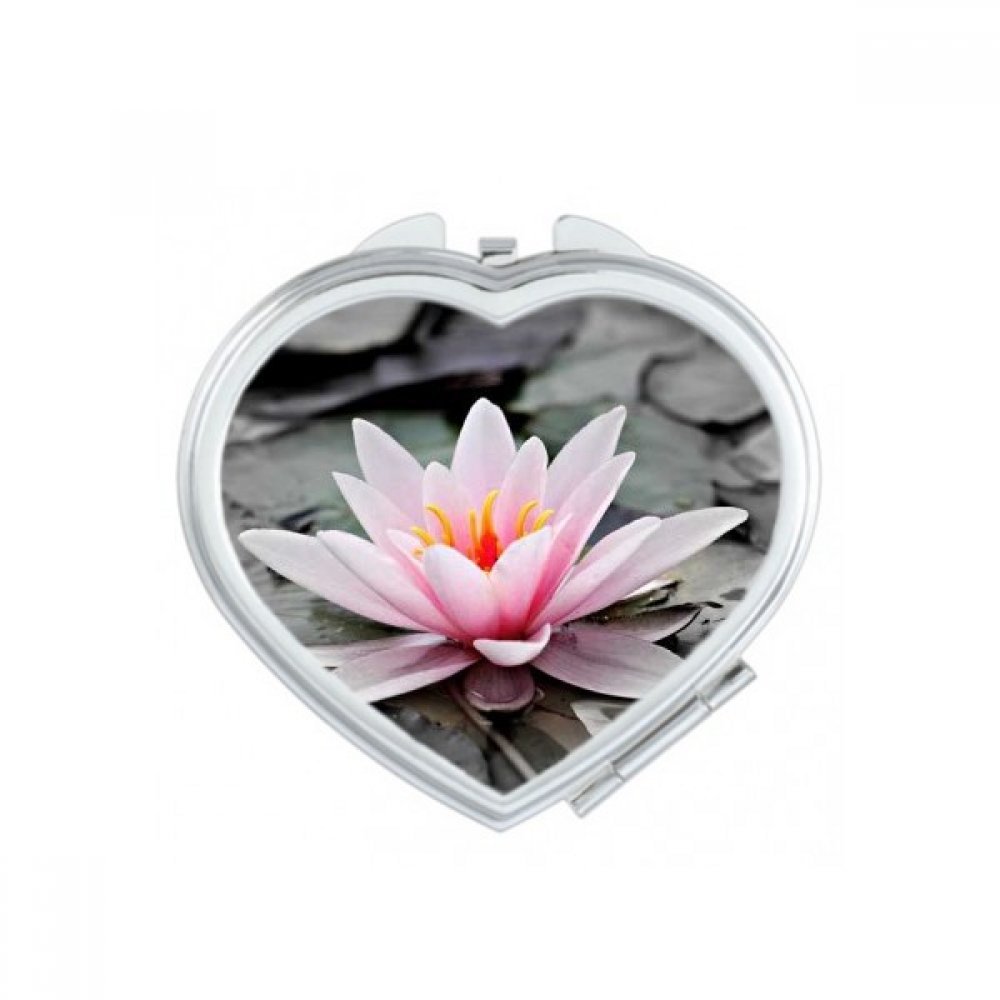 Miroir portable fleur de cœur et tournesols, le mignon petit cadeau pour femme