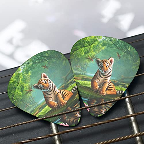 Ensemble de 12 médiators de guitare Tiger And Lotus Flowers pour guitare acoustique, guitare électrique, contrebasse… - Les Beatles, Paul McCartney, John Lennon, RIngo Starr, George Harrison Ensemble de 12 médiators de guitare Tiger And Lotus Flowers pour guitare acoustique, guitare électrique, contrebasse… – Image 8