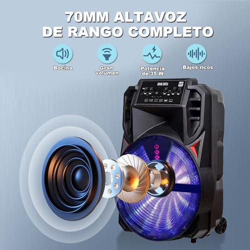 Bocinas, Wireless bafle 15 pulgadas Marca LINK BITS (3)