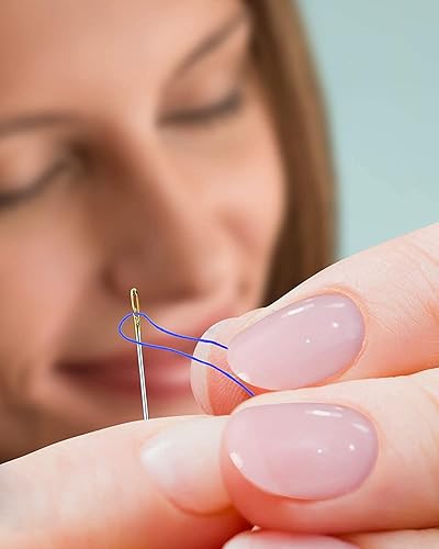 Miniatura 2 de Meher Enterprises - Agujas de coser para ojos, agujas de coser, aguja de hilo de bordar de acero inoxidable, agujas de tejer hechas a mano, aguja de