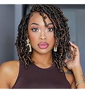 TOYOTRESS Butterfly Locs Crochet Hair - 12 inch 8 Pcs Pre-twisted Distressed Crochet Braids Pre-l...