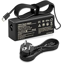 Cargador Original Lenovo K5 Cargador de portátil USB-C de 45W para Lenovo Chromebook C340 S340 C330 S330 100e 300e 500e Chromebook de Segunda generación MTK AST N23 Yoga C630 370 730 Adaptador de CA para portátil