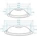 5304430149 and 5304430150 Porcelain Burner Drip Pan Bowls Replacement 318067041 and 318067051 Electric Range Cooktop By AMI PARTS Includes 2 8-Inch and 2 6-Inch Pans