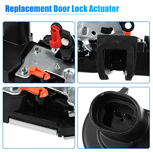 Image of X AUTOHAUX Front Left Side Power Door Lock Latch Actuator Motor Latch for Dodge for Ram 1500 2500 3500 1997-2001 55076291 55076291AB Door Lock Latch Actuator Replace Door Latch Assembly Motor