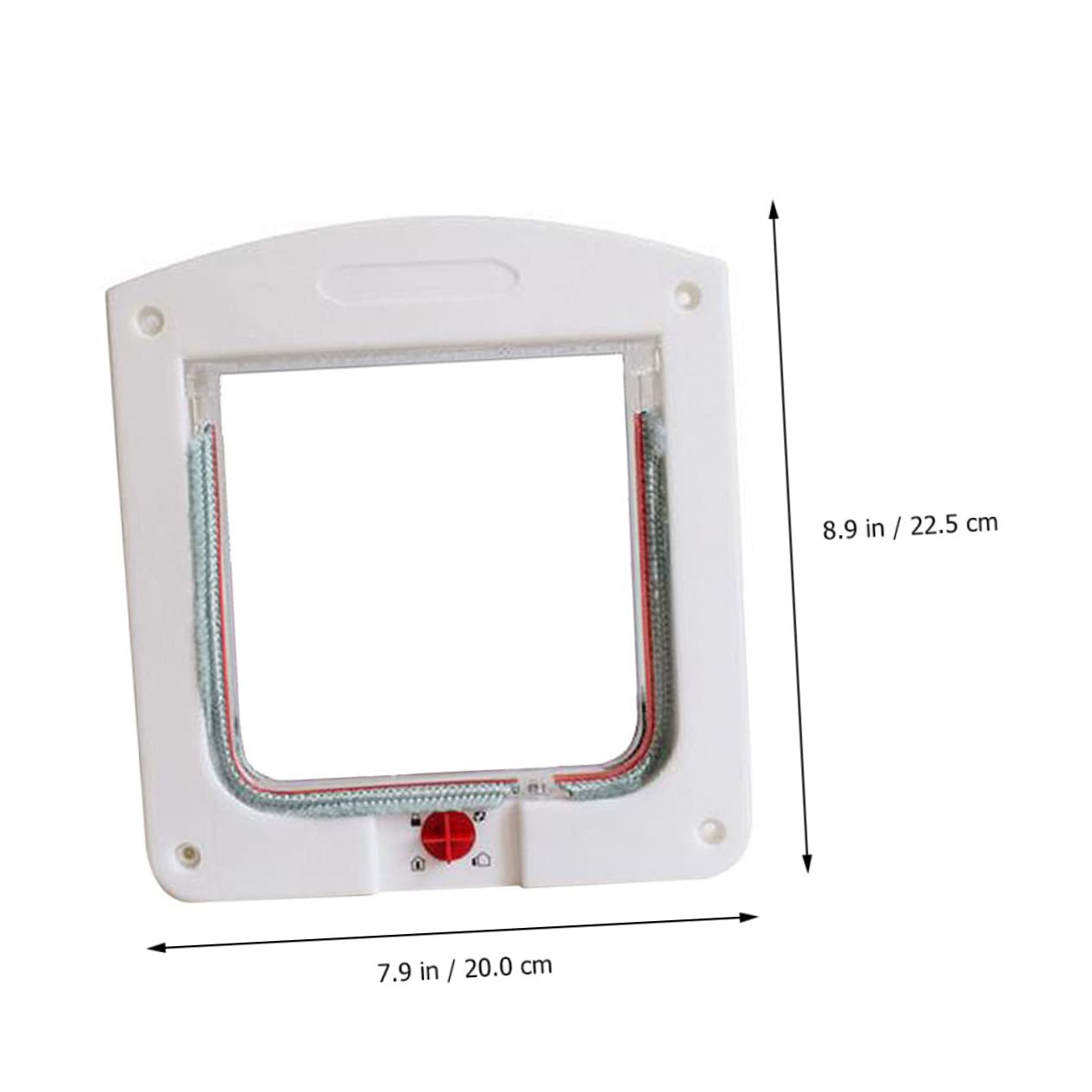 POPETPOP 2pcs Pet Entry Exit Door for Dogs Cats Novel Design Easy Installation Lightweight Durable Convenient Pet Access with Material