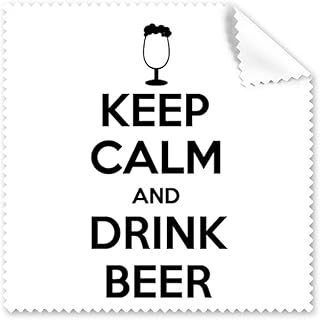 Quote Keep Calm and Drink Beer Cleaning Cloth Phone Screen Glasses Cleaner 5pcs