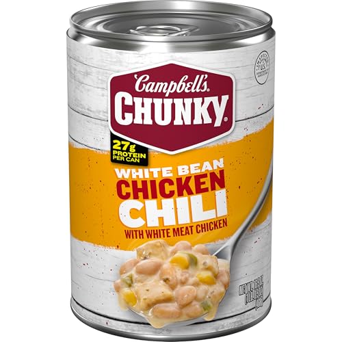 Campbell’s Chunky White Bean Chicken Chili, 16.5 oz Can