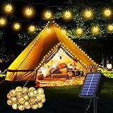 Solar Lichterkette aussen Wetterfest, 30 LED 8,1M 26,6Ft 8 Modi IP...