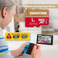 Nur für Switch 1 GGIGASTONE 1TB Micro SD Karte, 4K Game Pro, bis zu 150/130 MB/s, MicroSDXC Speicherkarte für Nintendo Switch 1 Gopro DJI, A2 V30 U3 +Adapter, 5 Jahre kostenlose Datenrettung – Ansicht 5