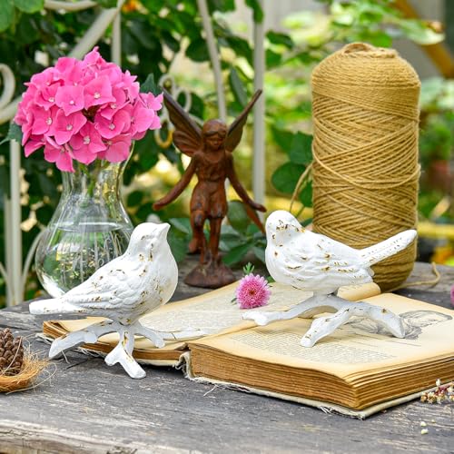 Figuras Decorativas de Pájaros en Hierro Fundido Set 2 miniatura 4