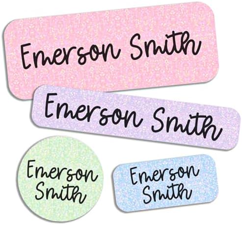 COACO Personalized Kids Name Labels, 90 Holographic Labels, Water...