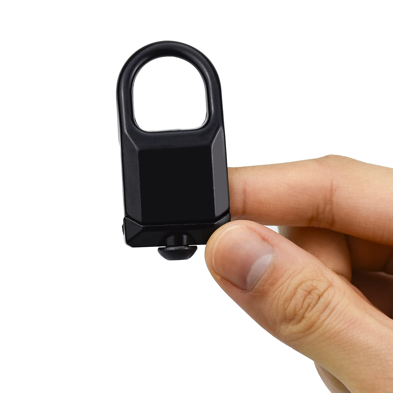 Clip Tattica con Passante, 2 Pezzi Anello Adattatore per Imbracatura per Montaggio su 20mm Rail Picatinny, Punto di Attacco Rotaia per Caccia Tattica