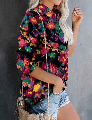 Image of Magritta Long Sleeve Shirts for Women Fashion Button Down Blouse Tops