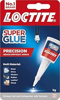 Loctite Precision, Strong All Purpose Liquid Adhesive for Accurate Repairs, Instant Super Glue for Various Materials, Clear Glue, 5g