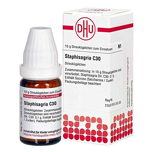 DHU Staphisagria C30 Streukügelchen 10 g Globuli