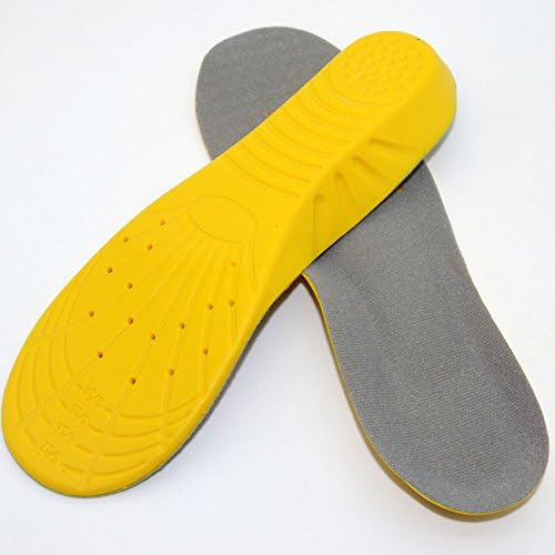 CrazyGadget® Sole Memory Orthotic Arch Support Comfort Foot Massage Heel Cushion Foam Shoe Trainer Boots Insoles Pad Shock Absorption and Pain Relief (1 Pair) - Unisex (2 - 5)
