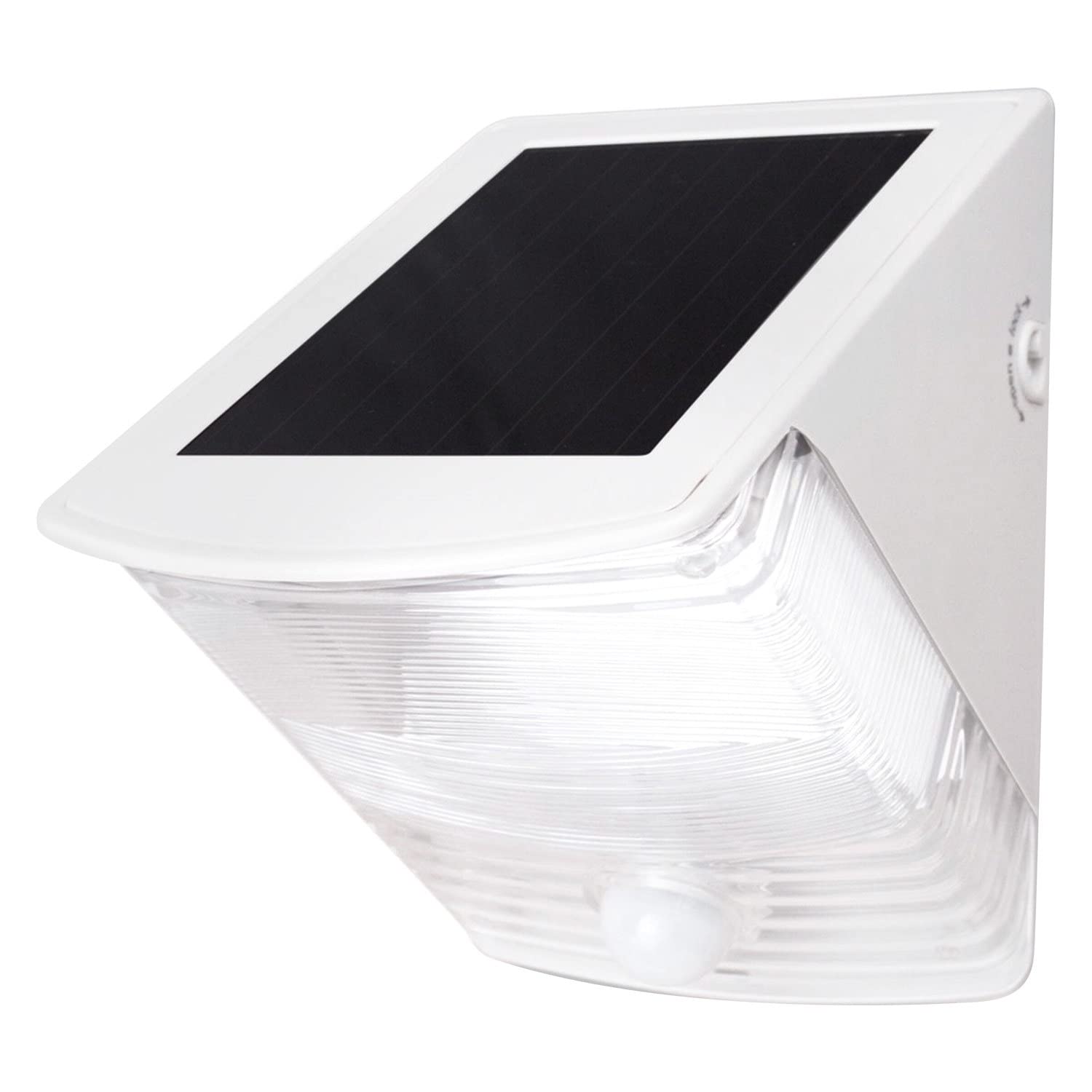 MAXSA40234 Motion Activated Weatherproof Solar LED Wedge Light, White