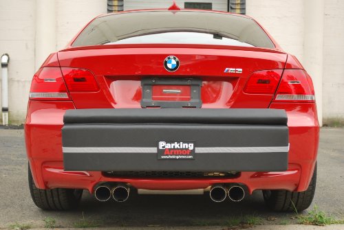 PARKING ARMOR - Indoor/Outdoor Ultimate Rear Bumper Protector, Widest Bumper Protection, Thickest Bumper Guard, Steel Reinforced Straps (4.2 Edition (42