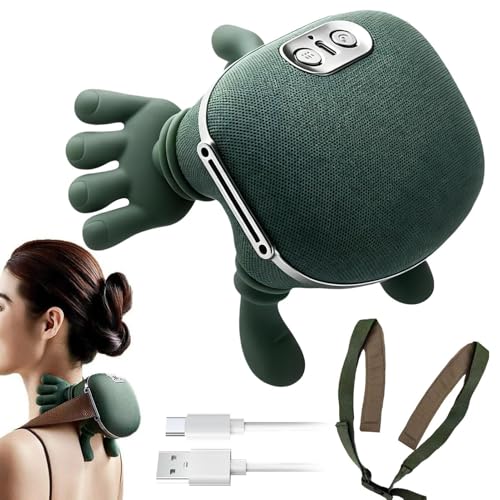 Kixolazr Appareil de Massage pour le Cou et les Épaules | Outil avec 3 Vitesses et 2 Modes de Chauffage | Massageur pour le Cou Rechargeable sans Fil pour Massage Profond | Pour Femmes, Hommes, Amis