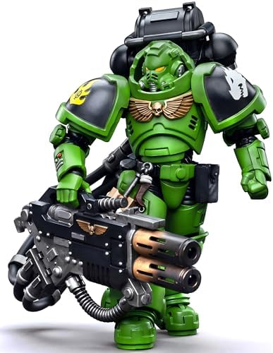 JOYTOY Warhammer 40K 1/18 Scale Action Figure, Brother Xavak Salamanders Eradicators - Articulated Figurine for Collection & Gifts - JT5277