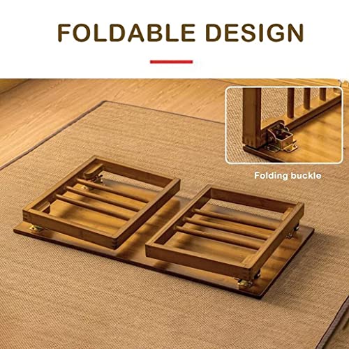 Table basse pliante en bambou pour optimiser les petits espaces et travailler au lit - 6