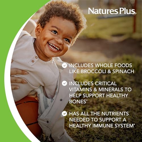 NaturesPlus Animal Parade Children’s Multivitamin Assorted Flavours - Plant Based, Vegan Chewable Multivitamin for Kids - Gluten Free - 90 Animal Shaped Tablets - Image 5