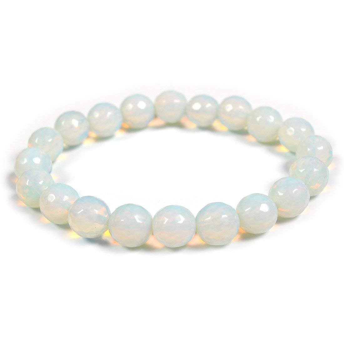 Crystu Natural Opalite Bracelet 10 Mm Crystal Stone Diamond Cut Beads Bracelet Round Shape For Reiki Healing And Crystal Healing Stones (Color : Off White) For Boys (B07D3RQWCP) Amazon Price History, Amazon Price Tracker