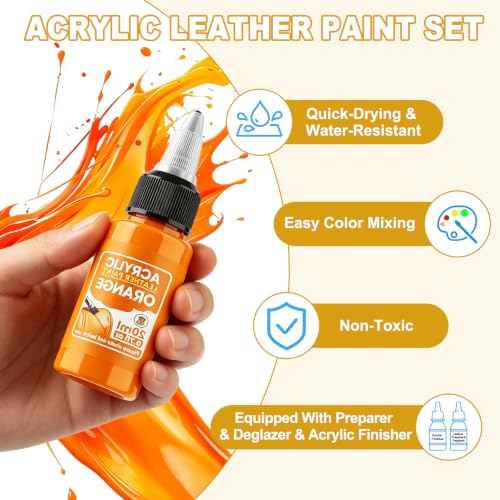 24-Color Leather Paint with Primer