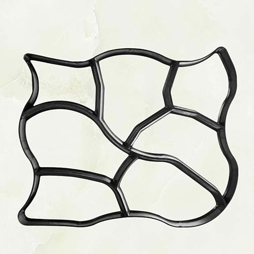 Miniatura 6 de Happyyami Stepping Stones - Molde de pavimentación de plástico para pavimentación de hormigón para exteriores, 1 unidad, para pavimentación de