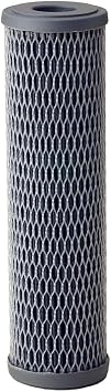 Pentair Pentek NCP-10 Carbon Water Filter, 10-Inch, Under Sink Non-Cellulose Carbon Impregnated Pleated Filter Cartridge, 10" x 2.5", 10 Micron