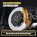 KUSATEC 18B4791 18B4790 Front Disc Brake Caliper with Bracket fit for Ford Excursion 2000-2005; F-250/F-350 Super Duty 1999-2004, Both Driver Passenger Side
