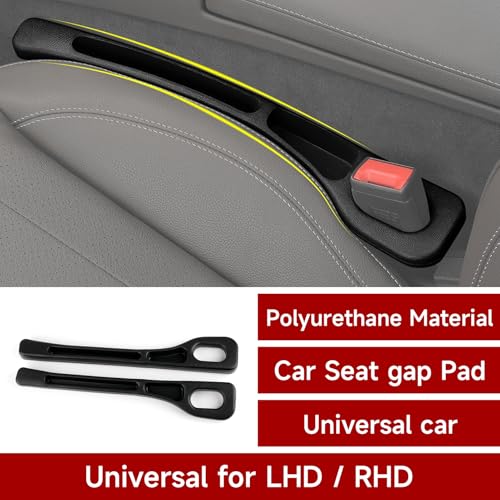 2PCS Auto Universal PU-Leder Sitzlückenfüller Stopfen Autositz-Lückenfüller Abstandshalter Geeignet für die meisten Modelle PKW SUV LKW Zubehör